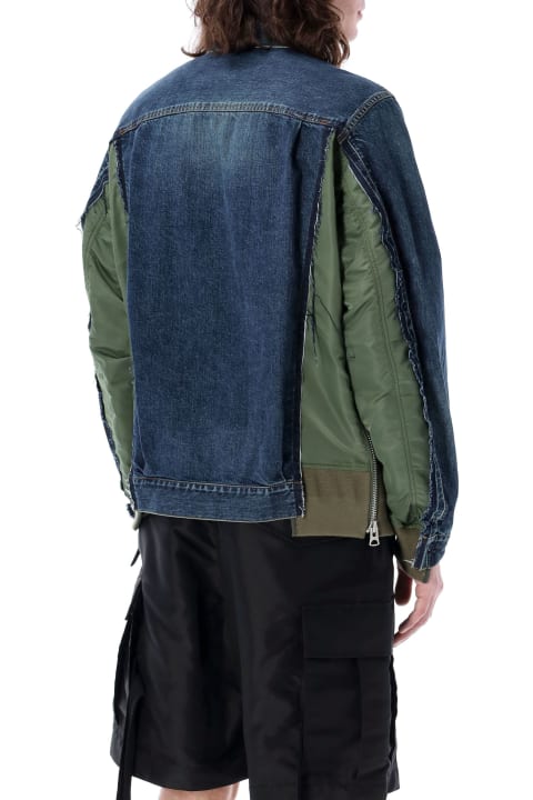 Sacai Coats & Jackets for Men Sacai Paneled Denim Jacket