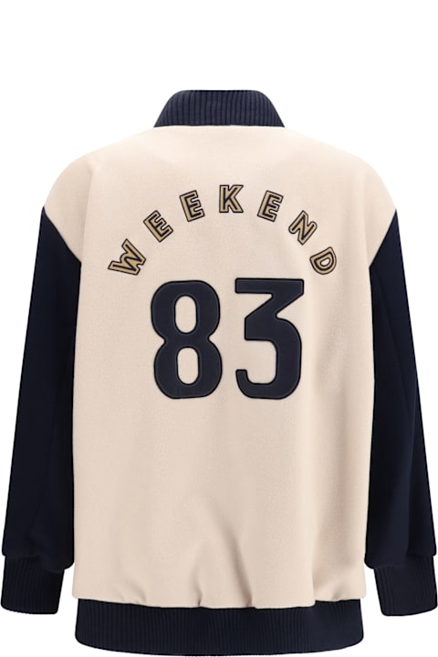 Weekend Max Mara for Kids Weekend Max Mara Oversized Bomber In Double Wool