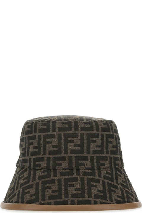 Fendi Hats for Men Fendi Bucket Hat "ff" In Fabric
