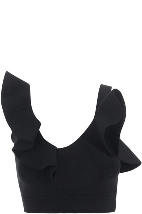 Alexander McQueen Topwear for Women Alexander McQueen Ruffle-detailed Sleeveless Top
