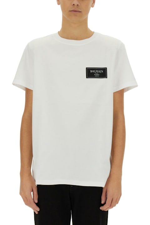 Topwear for Men Balmain T-shirt With Logo