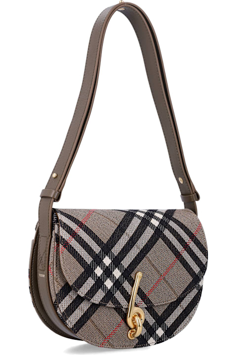 Burberry London for Kids Burberry London Burberry London Small Bridle Check Jacquard Bag