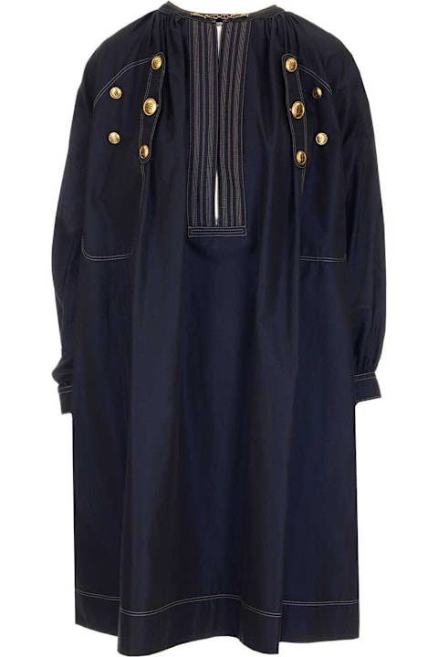 Homeware Givenchy Button Detailed Midi Dress