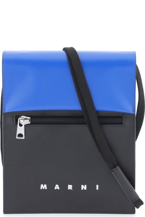 Marni Shoulder Bags for Men Marni Two-tone Polyester Crossbody Bag
