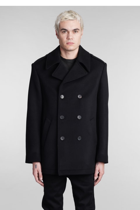 Maclean Coat In Black Wool