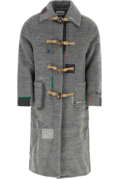 Ader Error Coats & Jackets for Men Ader Error Grey Wool Blend Coat