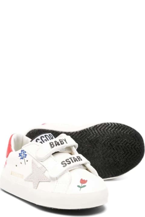 أحذية لـ رُضع بنات Golden Goose Baby School Nappa Upper Suede Star Leather Heel