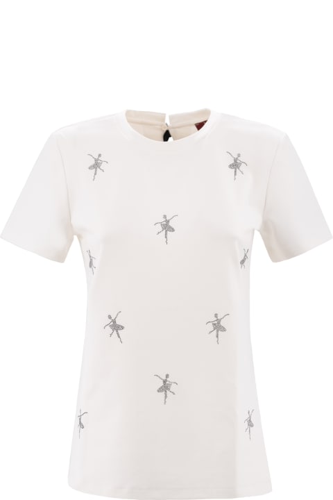 Topwear for Women Max Mara Studio White Secchia T-shirt