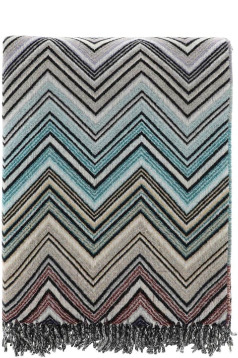 Missoni Textiles & Linens Missoni Zigzag Woven Fringed-edge Throw