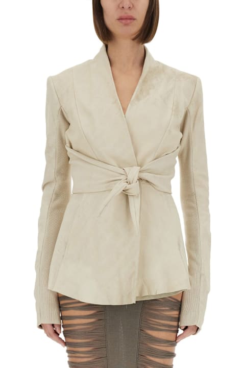 Rick Owens Coats & Jackets for Women Rick Owens Structured Leather Jacket