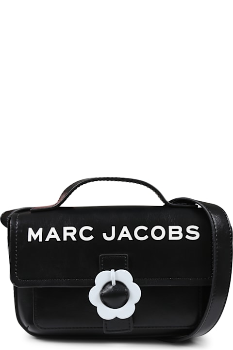 Little Marc Jacobs إكسسورات وهدايا لـ بنات Little Marc Jacobs Black Bag For Girl With Logo