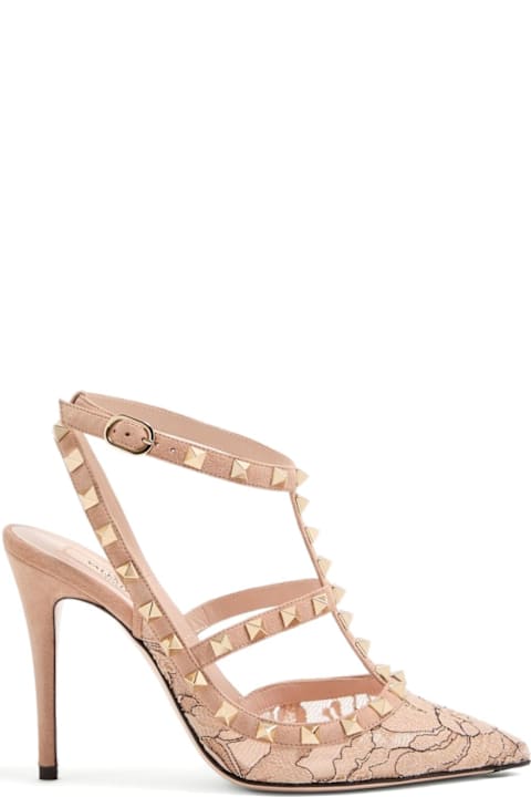 Valentino Garavani Rockstud Lace Pumps
