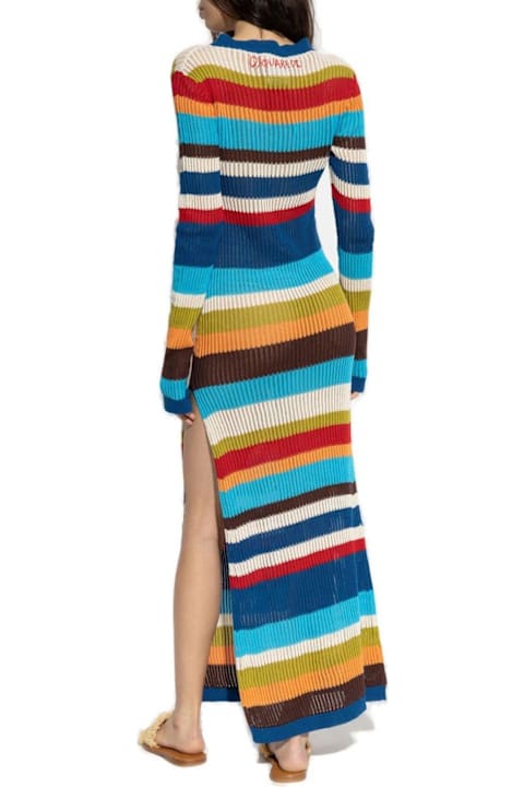 Dsquared2 Dresses for Women Dsquared2 Summer Lovers Striped Knitted Dress