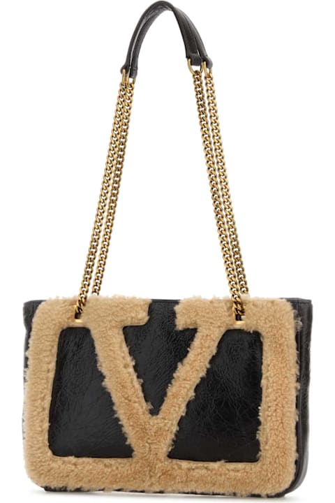 Homeware Valentino Garavani Two-tone Leather Viva Superstar Shoulder Bag