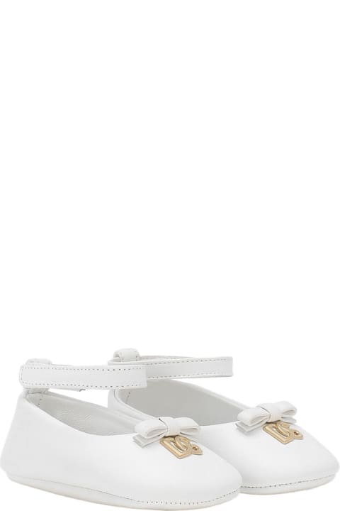 Dolce & Gabbana Shoes for Baby Girls Dolce & Gabbana Ballerinas With Strap In White