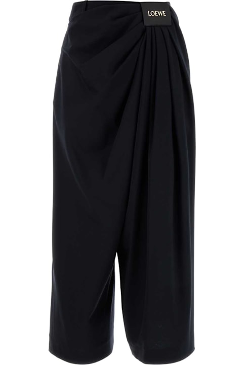 Loewe for Women Loewe Midnight Blue Wool Pant