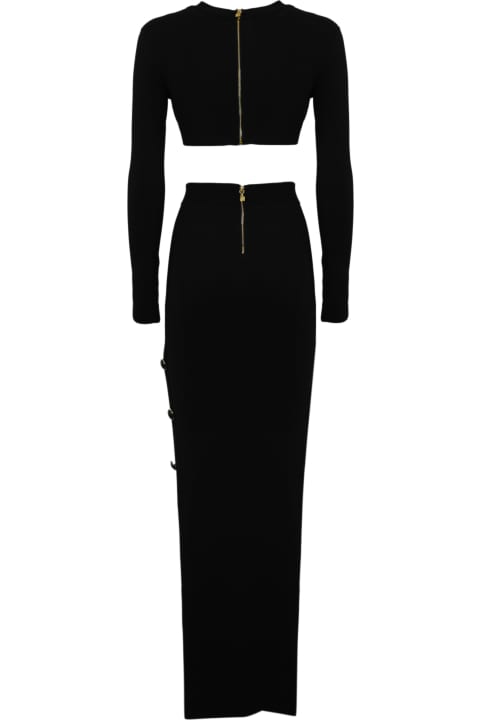 Elisabetta Franchi Dresses for Women Elisabetta Franchi Black Knitted Suit