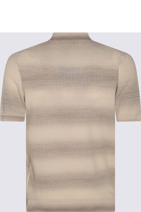Altea Clothing for Men Altea Beige Cotton Polo Shirt