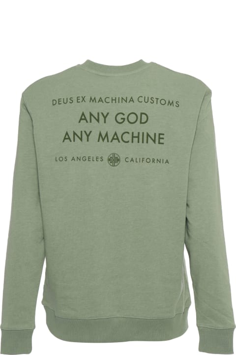 Deus Ex Machina Fleeces & Tracksuits for Men Deus Ex Machina Green Tenor Sweater