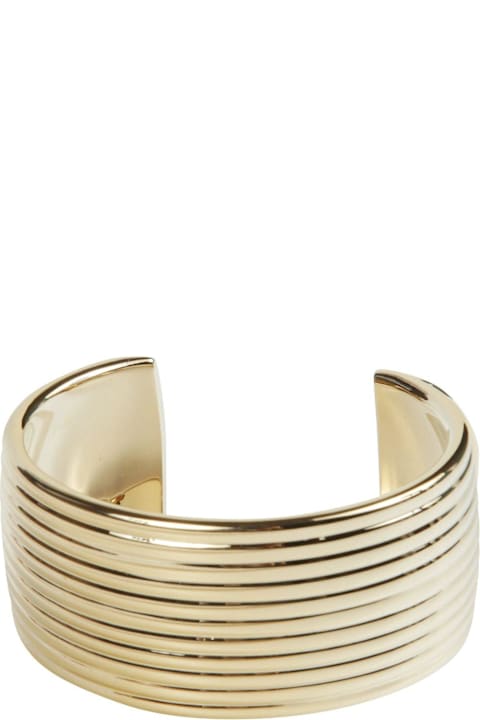 Ferragamo for Women Ferragamo Gancini Wide Striped Bangle