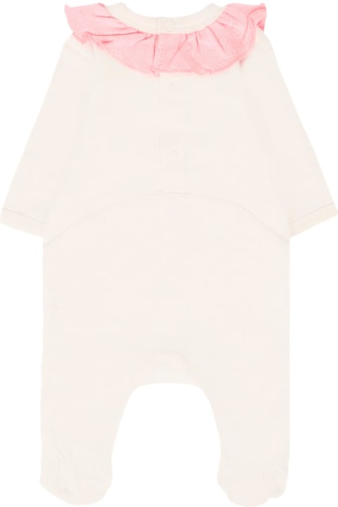 Homeware Kenzo Kids Pink Babygrow For Baby Girl With Tiger