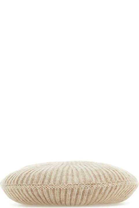 Ganni Hats for Women Ganni Sand Wool Blend Beret