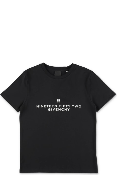 Givenchy T-Shirts & Polo Shirts for Boys Givenchy Givenchy T-shirt Nera In Jersey Di Cotone Bambino