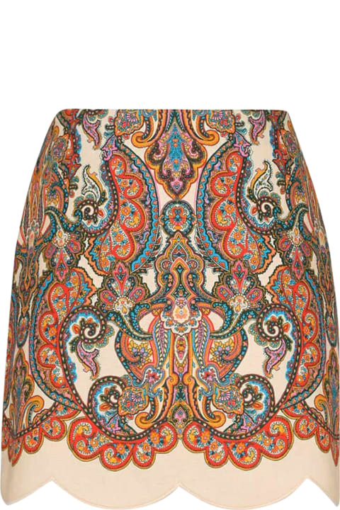 Zimmermann Skirts for Women Zimmermann Ottie Scallop Mini Skirt