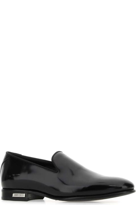 Jimmy Choo Shoes for Men Jimmy Choo Black Leather Thame Loafers