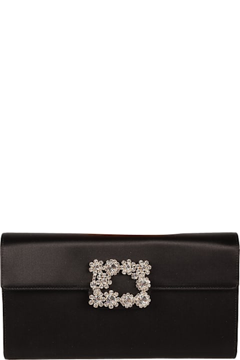 Roger Vivier Clutches for Women Roger Vivier Floral Embellished Clutch