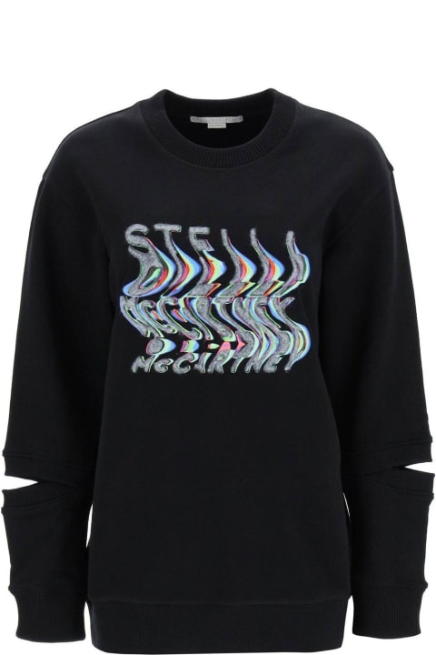 Stella McCartney Fleeces & Tracksuits for Women Stella McCartney Logo Detailed Oversized Sweatshirt