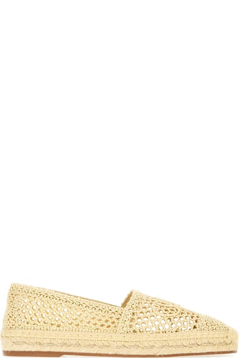 Chloé أحذية مسطحة لـ السيدات Chloé Ivory Crochet Isla Espadrilles