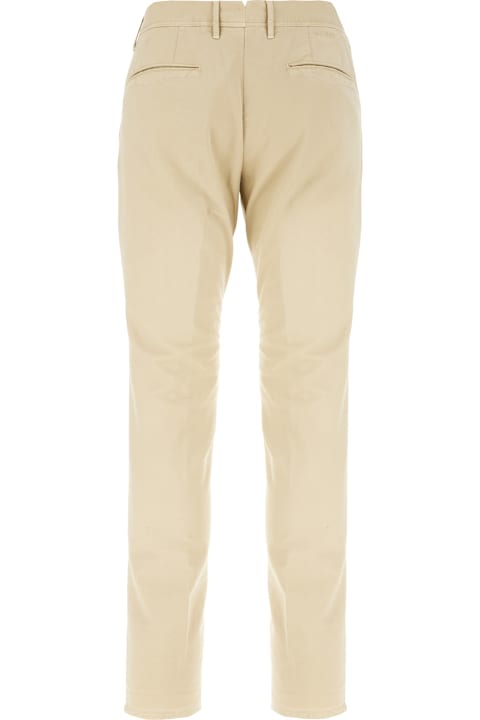 Incotex Clothing for Men Incotex Beige Stretch Cotton Pants