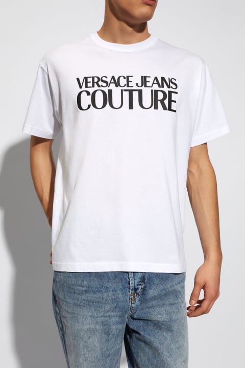 Versace Jeans Couture Men Versace Jeans Couture Logo Printed Crewneck T-shirt