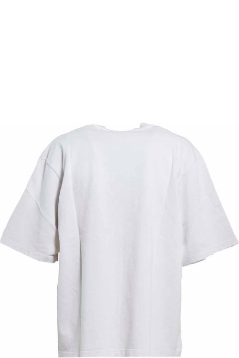 メンズ MSGMのトップス MSGM Raw-cut Drop Shoulder T-shirt