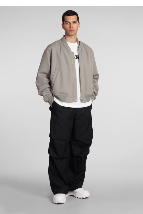 Jil Sander Coats & Jackets for Men Jil Sander Bomber In Green Wool