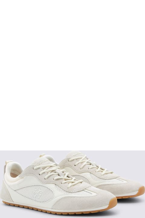 Tory Burch White Leather Sneakers