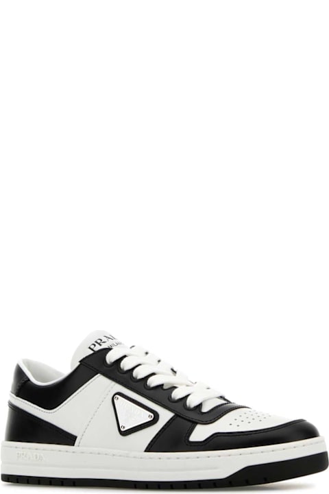 Prada Sneakers for Women Prada Two-tone Leather Downtown Sneakers