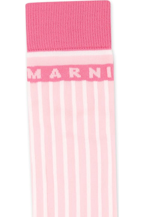 Underwear for Girls Marni Pink Socks For Girl With Logo