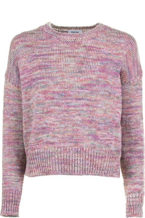 Base Sweaters for Women Base Pink Crew-neck Sweater