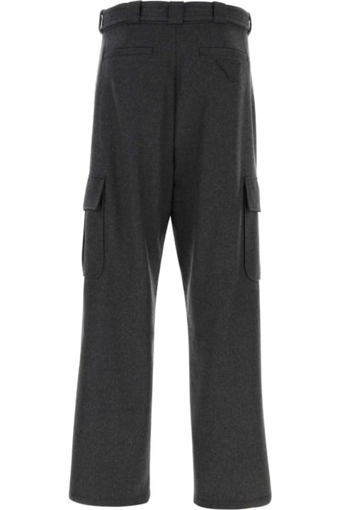 Prada Pants for Men Prada Graphite Wool Cargo Pant