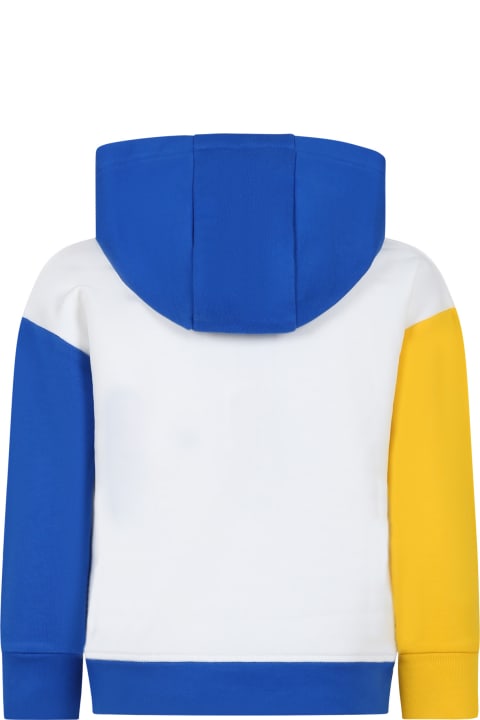 Homeware Kenzo Kids Multicolor Hooded Sweatshirt For Boy With Logo