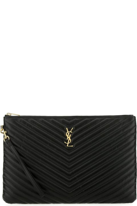 Homeware Saint Laurent Black Leather Clutch