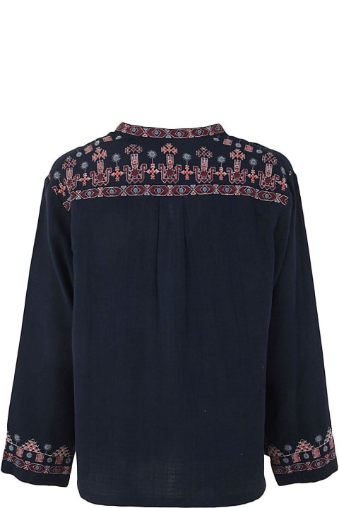 Straight Hem Long-sleeved Shirt