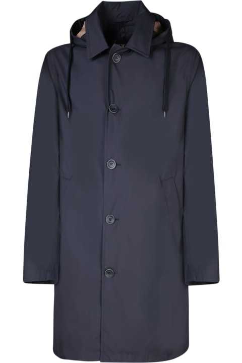 Herno Coats & Jackets for Men Herno New Rain Blue Three-quarter