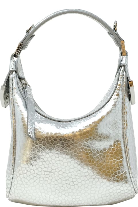BY FAR Bags for Women BY FAR Cosmo Silver Flagstone Leather Handbag
