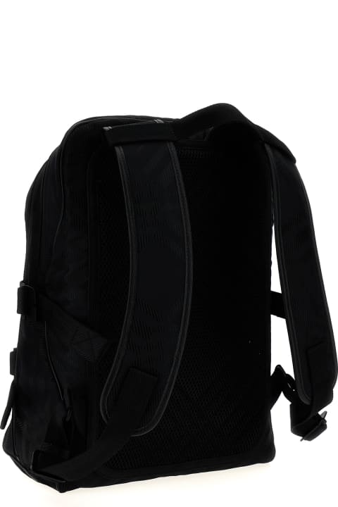 メンズ バックパック Burberry Check Jacquard Backpack
