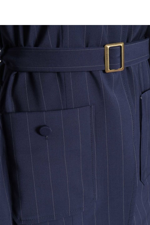 Ballantyne Coats & Jackets for Women Ballantyne Blue Pinstripe Blazer