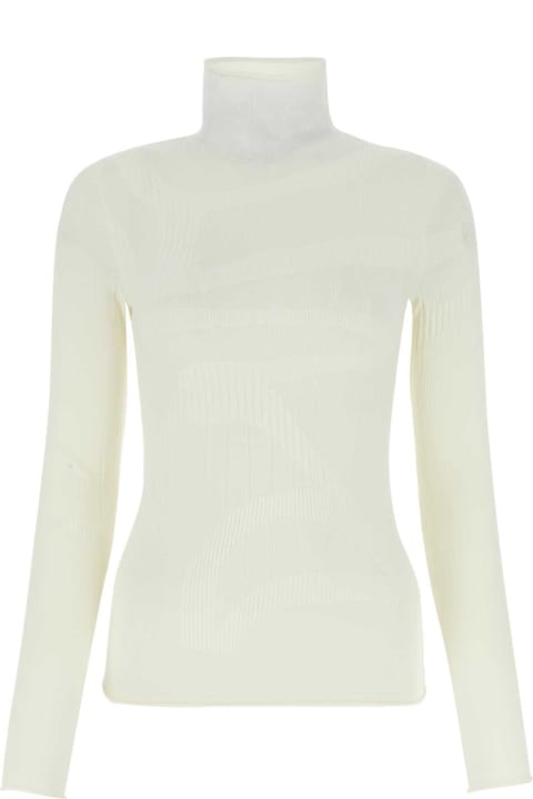 Dion Lee Sweaters for Women Dion Lee Ivory Stretch Wool Blend Top