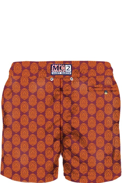 Homeware MC2 Saint Barth Light Fabric Man Swim Shorts Indian Print
